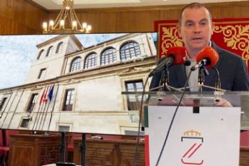 El presidente de la Diputación de Zamora abre los balcones de la institución por segundo año consecutivo a personas con movilidad reducida para seguir el canto del Miserere
