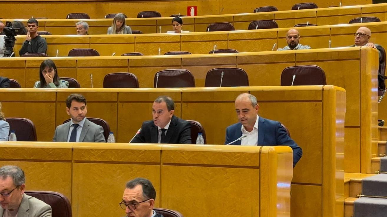 El presidente de la Diputación de Zamora, su intervención en el Senado