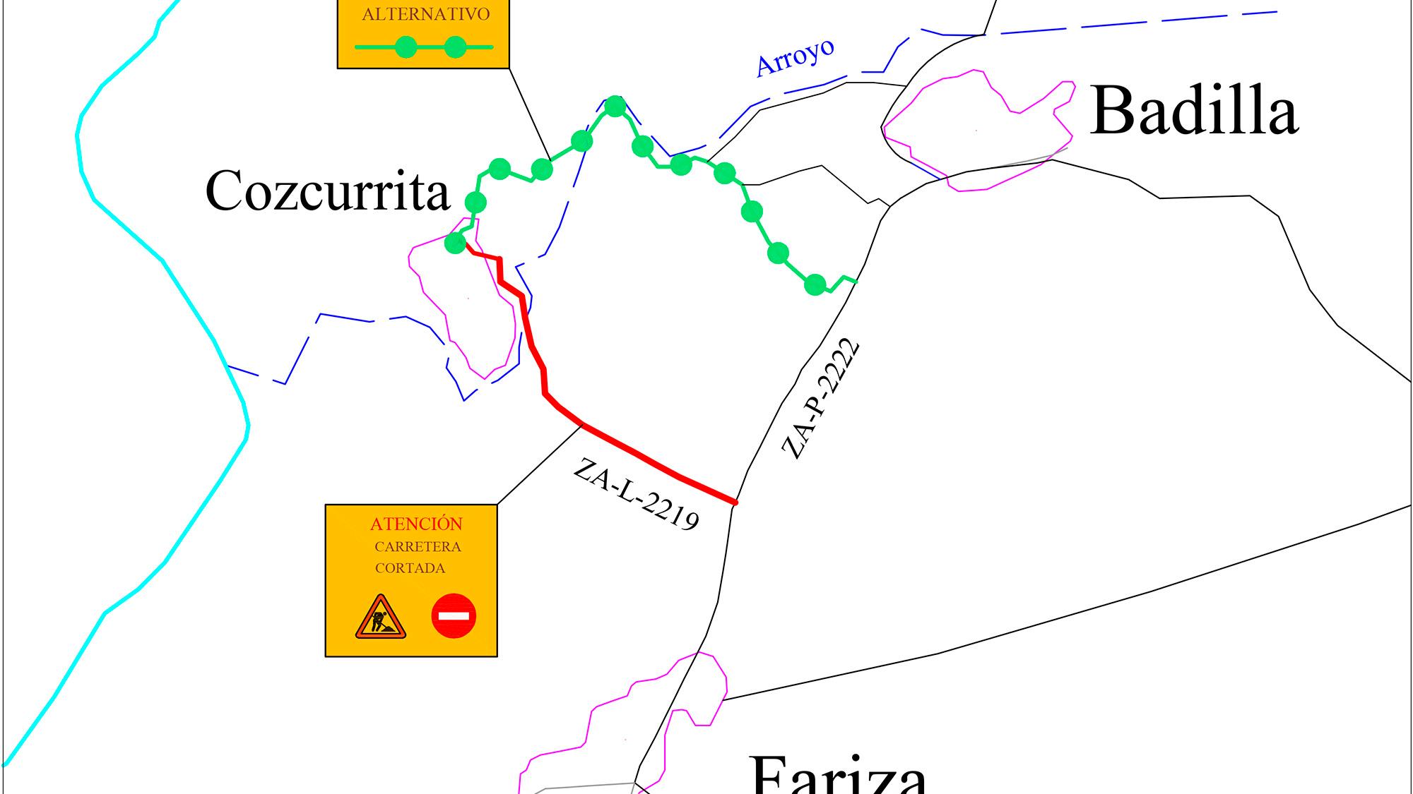 Corte de Carretera de Cozcurrita