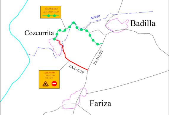 Corte de Carretera de Cozcurrita