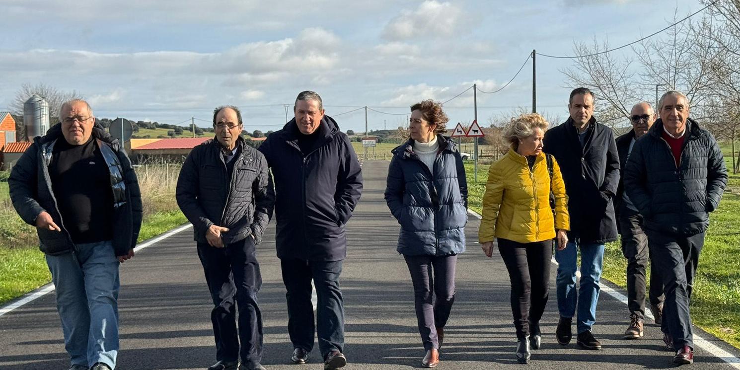 Visita de las obras de mejora y refuerzo de las carreteras