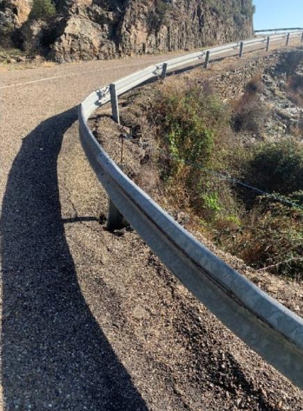 Estado actual de un tramo de la carretera