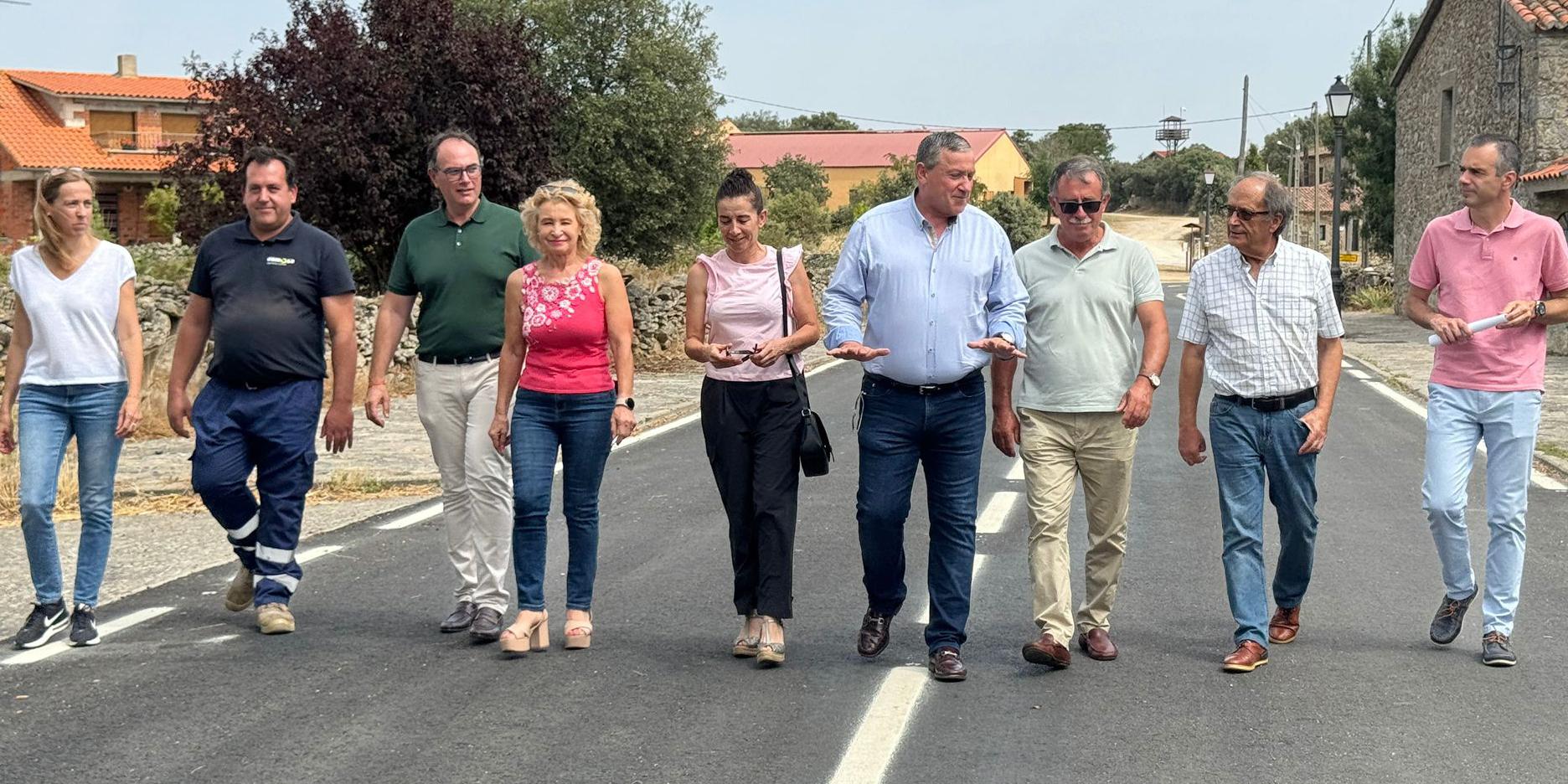 Visita tras las obras de mejora de las carreteras en la comarca de Sayago