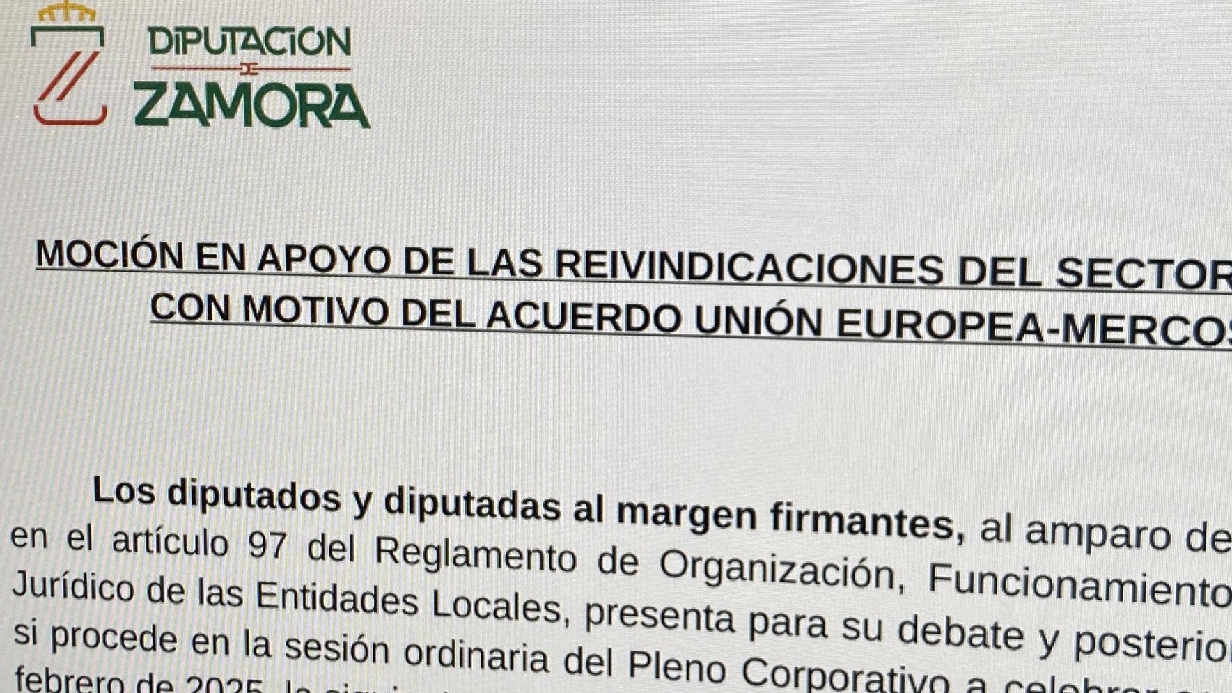 Moción Mercosur