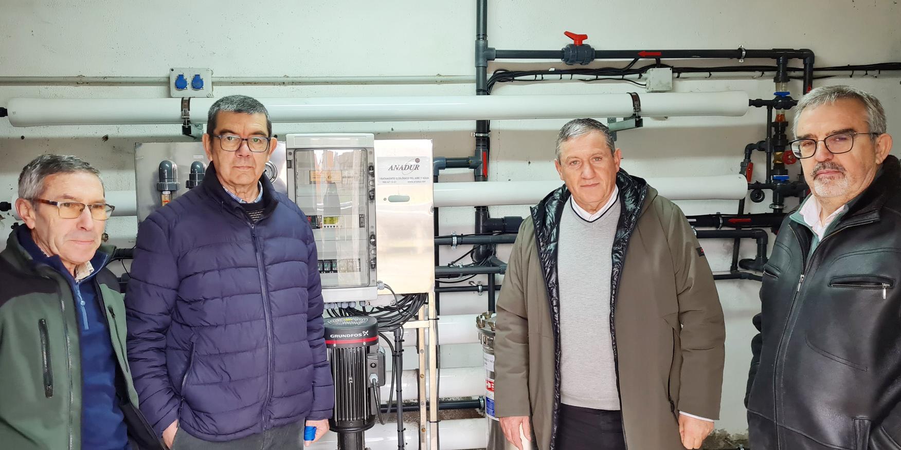 Visita a las obras de la ETAP de Villárdiga