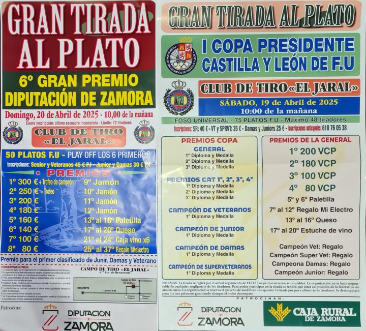 Carteles Tiradas al Plato Benavente