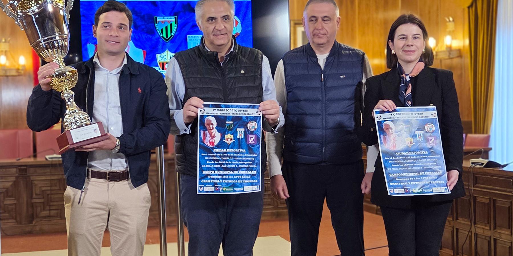 Juan del Canto, Tomás Fernández, Ángel Fernández y Laura Huertos