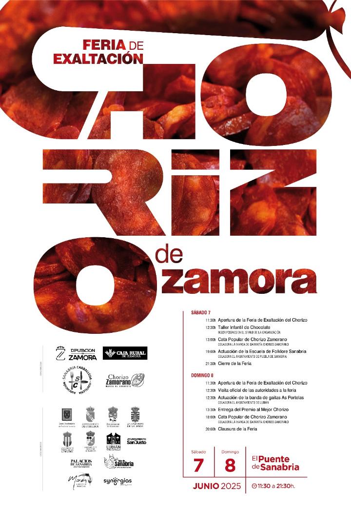 Cartel de la Feria de Exaltación del Chorizo de Zamora