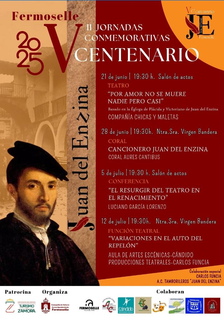 Cartel de las II Jornadas Conmemorativas del V Centenario de Juan del Enzina