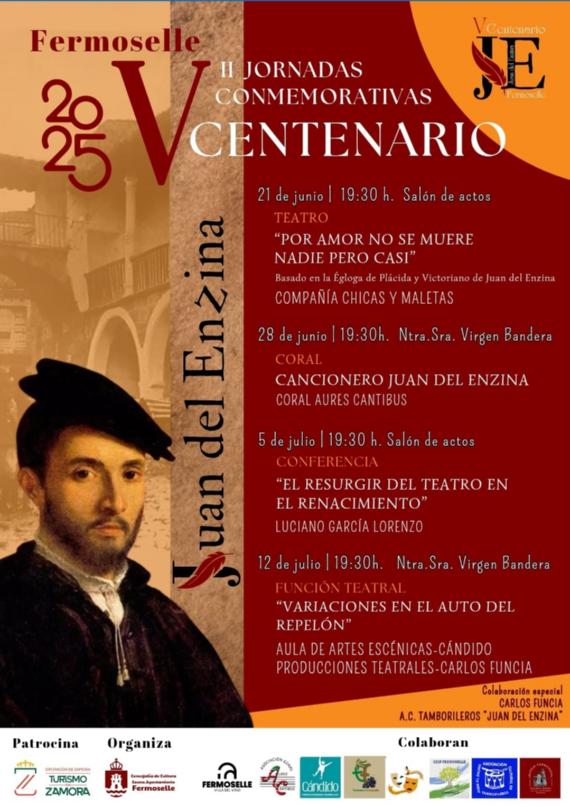 Cartel de las II Jornadas Conmemorativas del V Centenario de Juan del Enzina