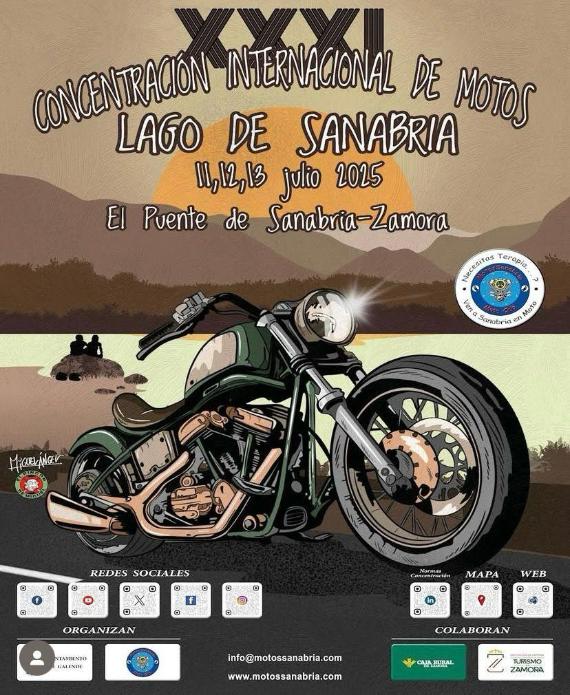 Cartel de la XXXI Concentración Internacional de Motos Lago de Sanabria