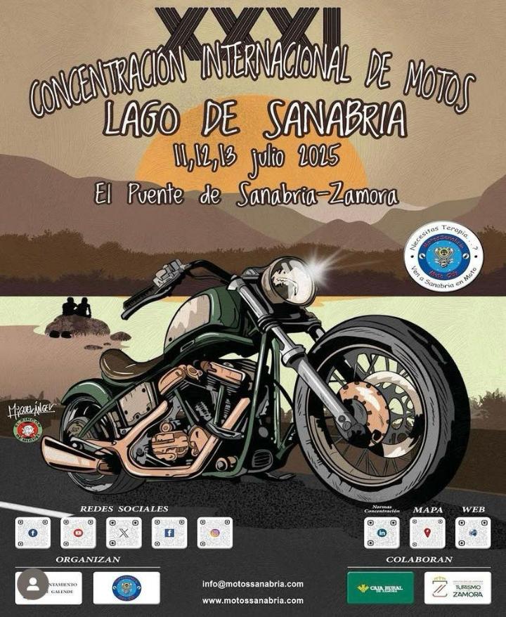 Cartel de la XXXI Concentración Internacional de Motos Lago de Sanabria