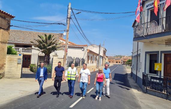 Visita a las obras de la travesía de Benegiles