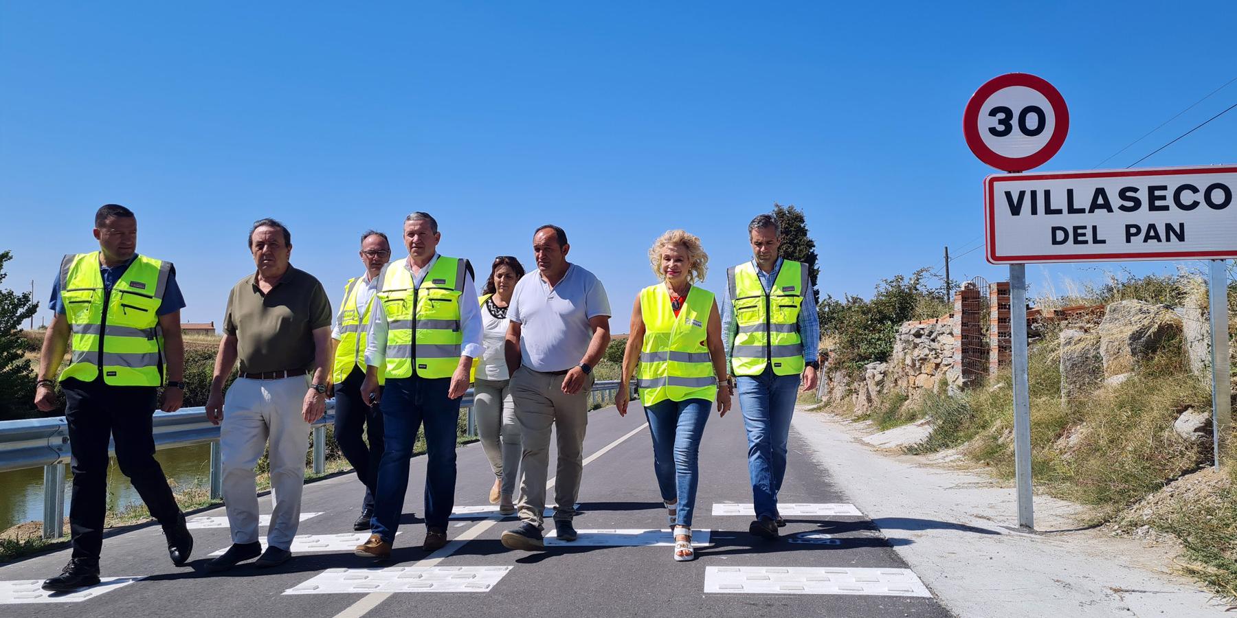 Visita de las obras de acondicionamiento y refuerzo ejecutadas en la carretera ZA-P-2223