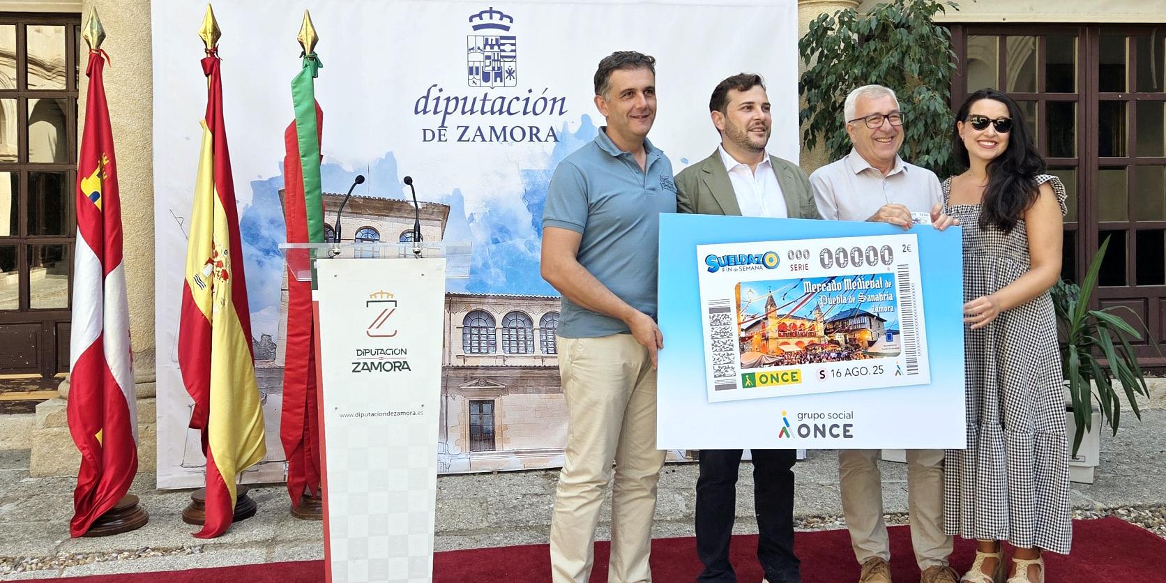Acto de presentación del cupón de la ONCE del sábado 16 de agosto