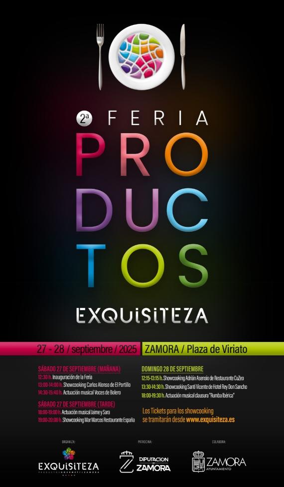 Cartel de la II Feria de Productos de Exquisiteza