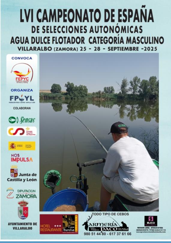 CARTEL LVI Campeonato de España de Selecciones Autonómicas y Concentración Nacional de Agua Dulce Flotador