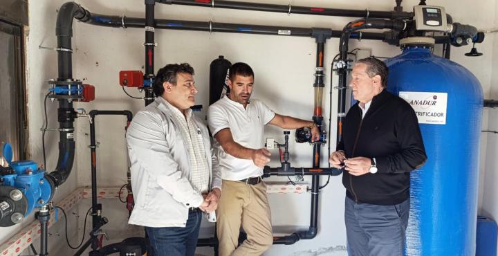 Visita a las mejoras del abastecimiento de agua potable en Belver de los Montes