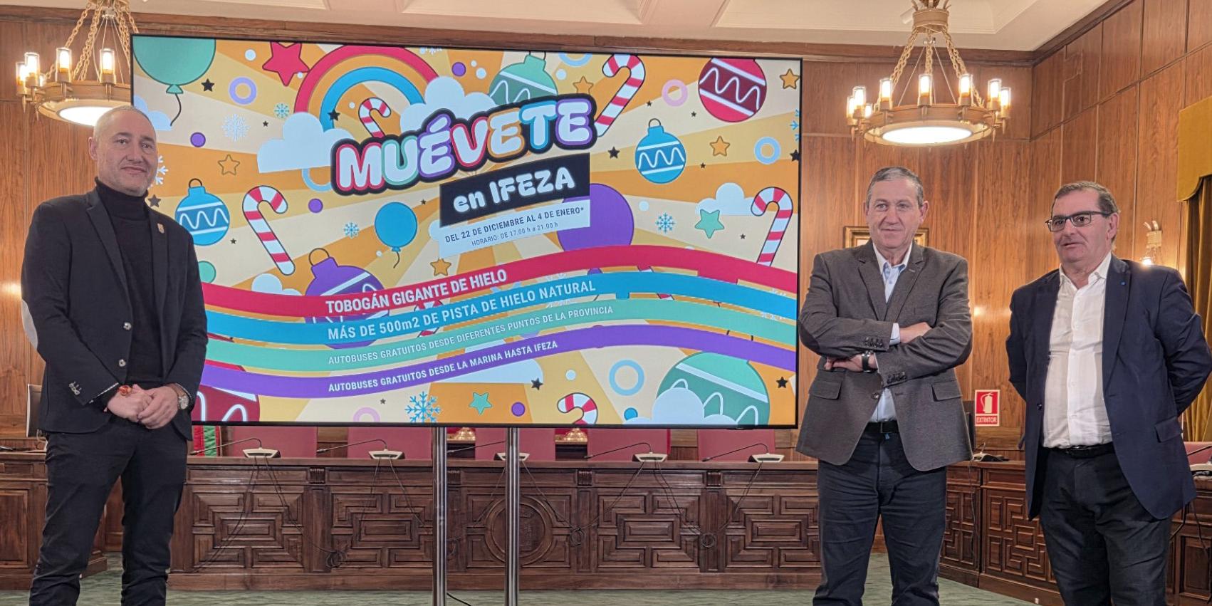 Presentación de ‘Muévete’, que se celebrará del 22 de diciembre al 4 de enero, en el recinto ferial Ifeza.