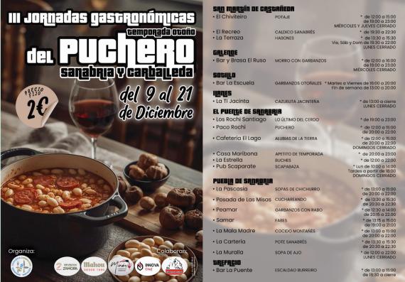 Cartel y participantes en las III Jornadas del Puchero