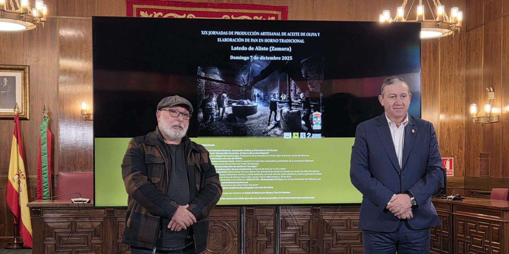 Presentación de las XIX Jornadas de producción artesanal de aceite de oliva y elaboración de pan en horno artesanal