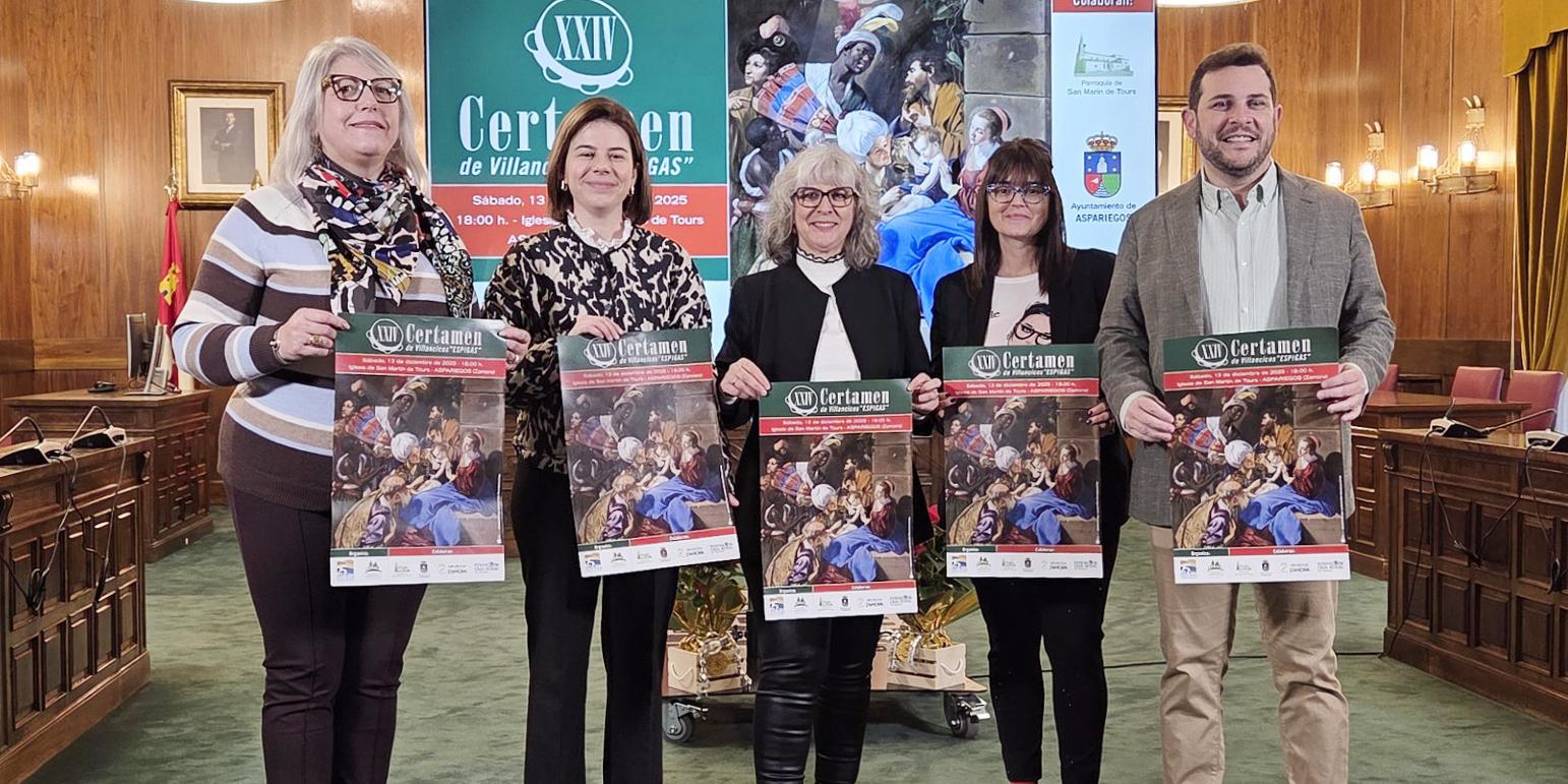 Durante la presentación del Certamen de Villancicos ‘Espigas’