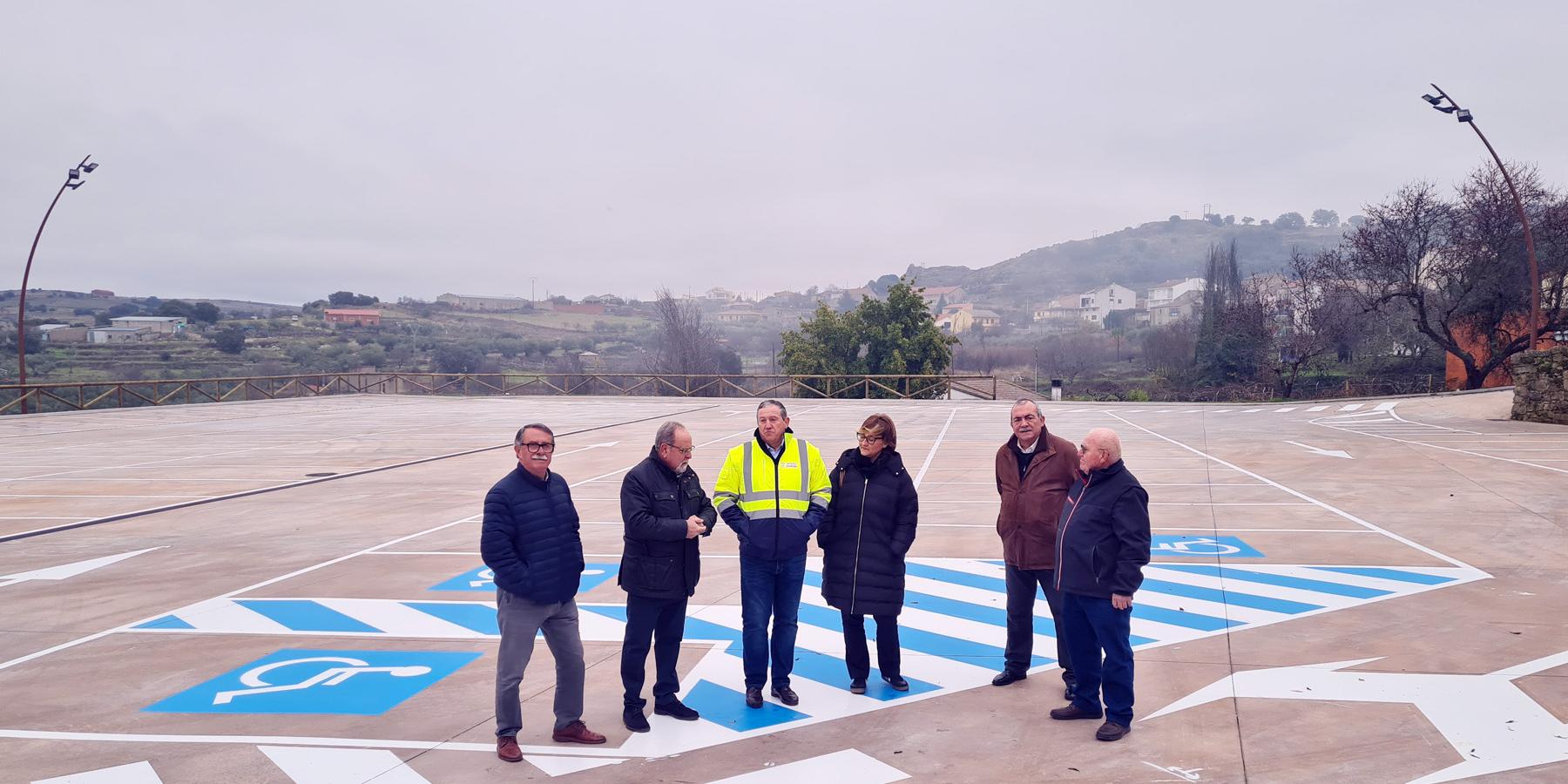 Visita a las obras del nuevo aparcamiento disuasorio