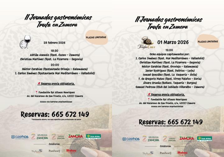 Carteles de las Jornadas del 28 de febrero y 1 de marzo de 2026