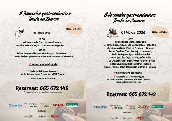 Carteles de las Jornadas del 28 de febrero y 1 de marzo de 2026