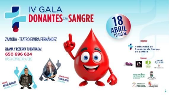 Cartel de la Gran Gala del Donante de Sangre