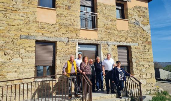 Momento de la visita institucional