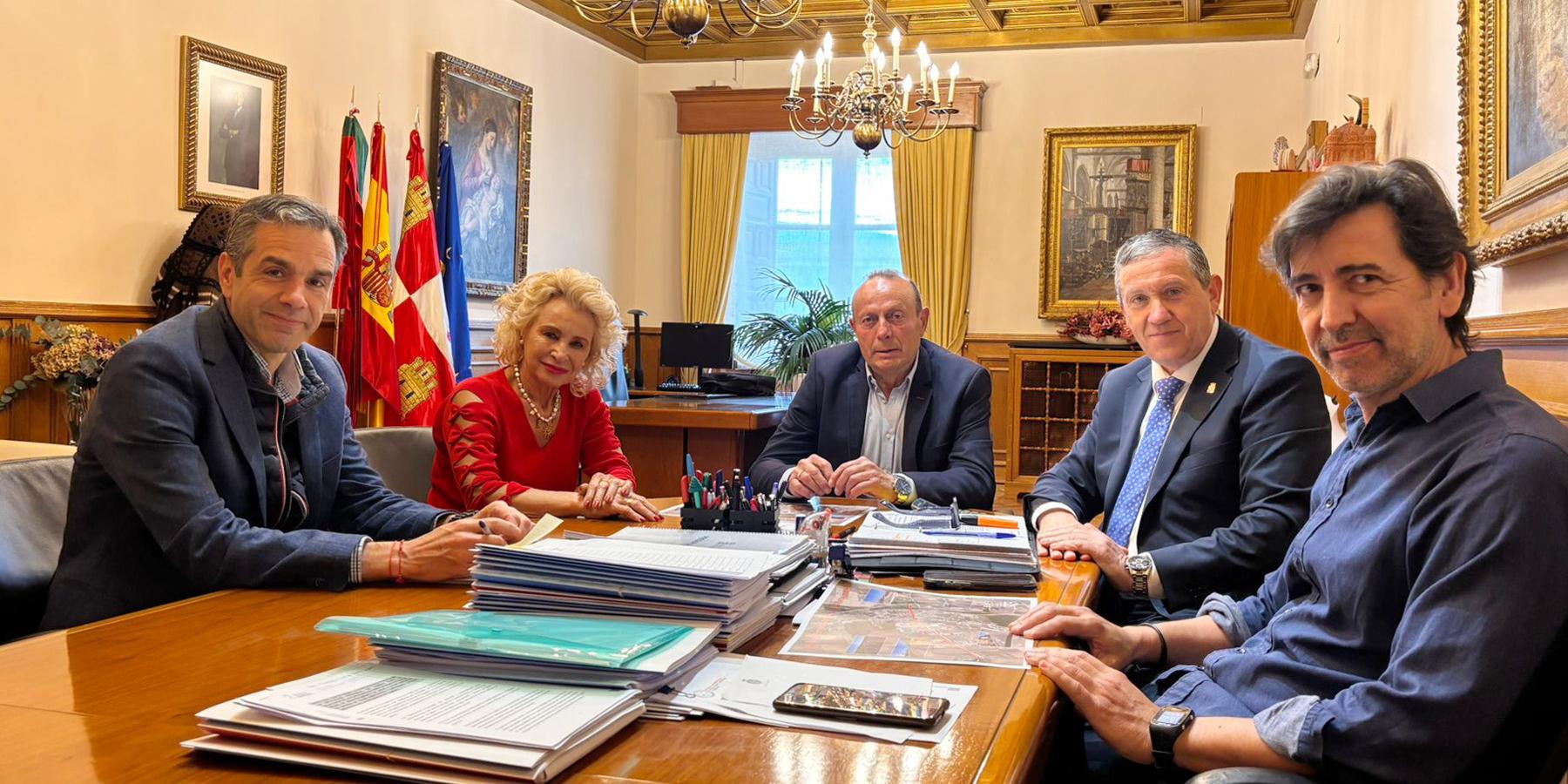 Reunión de trabajo sobre la travesía de Pobladura del Valle