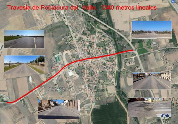 Detalles de la actuación prevista en la travesía de la ZA-P-2551