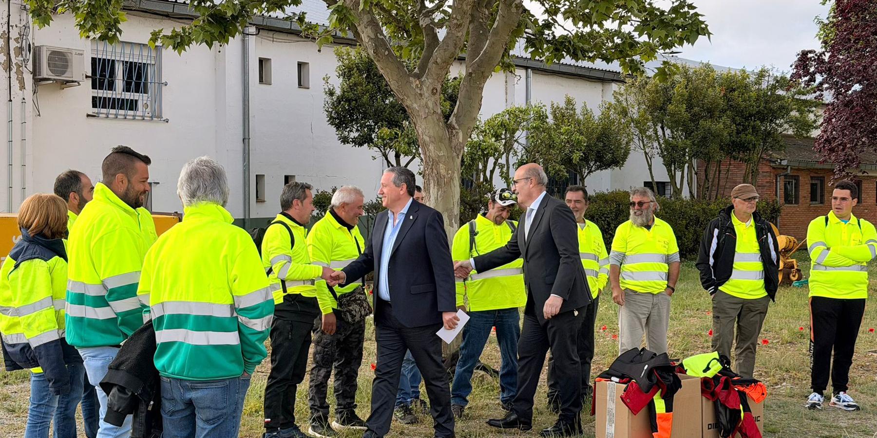 Visita a los trabajadores contratados con cargo al Plan de Empleo MONTEL 2026