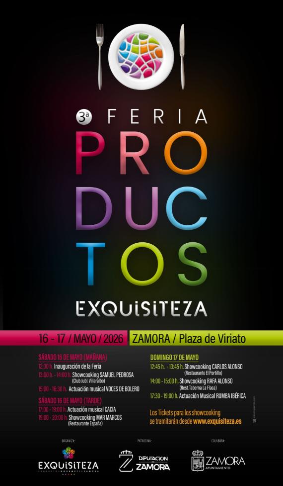 Cartel de la III Feria de Productos de Exquisiteza