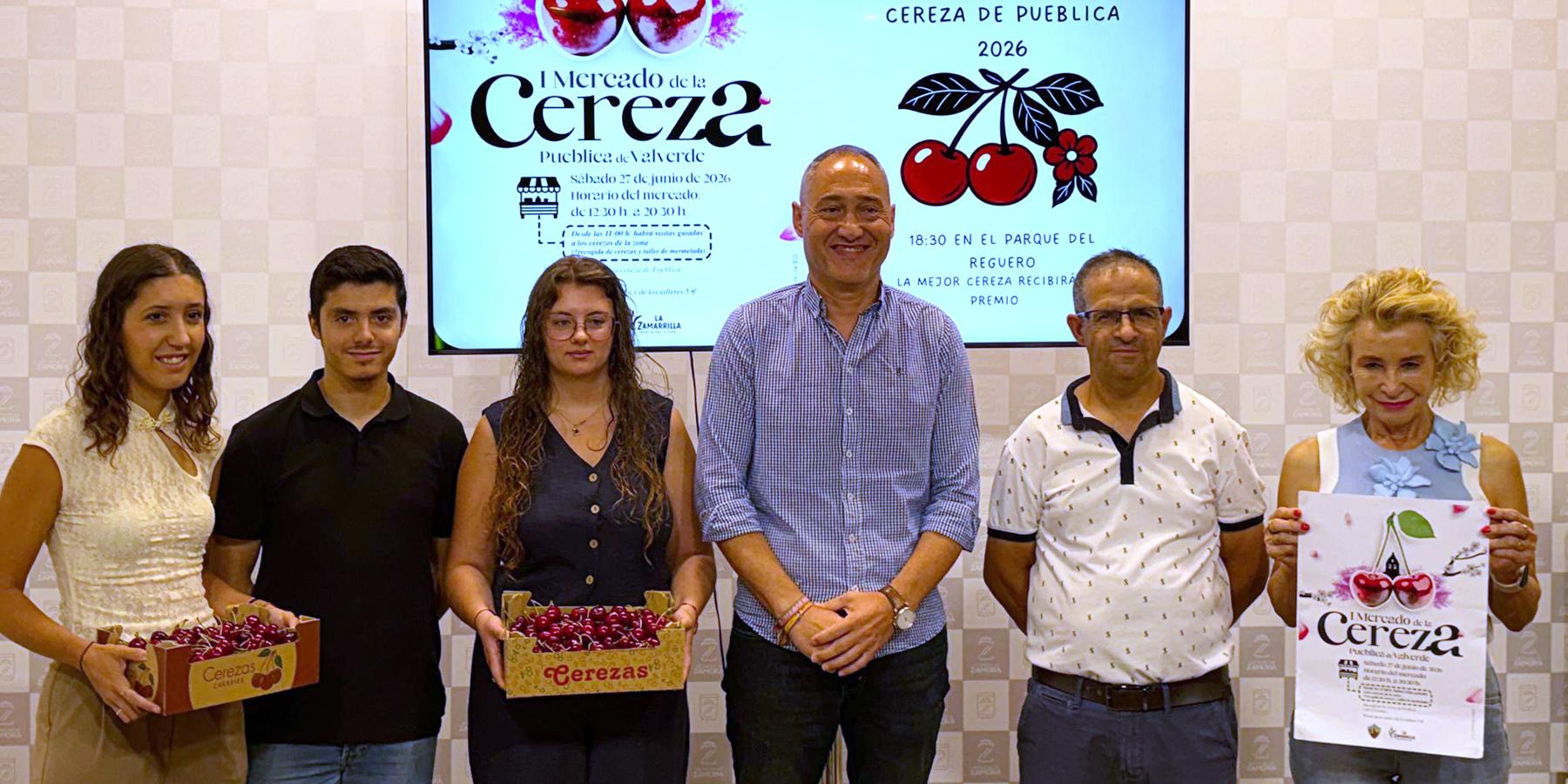 Presentación del I Mercado de la Cereza de Pueblica de Valverde.