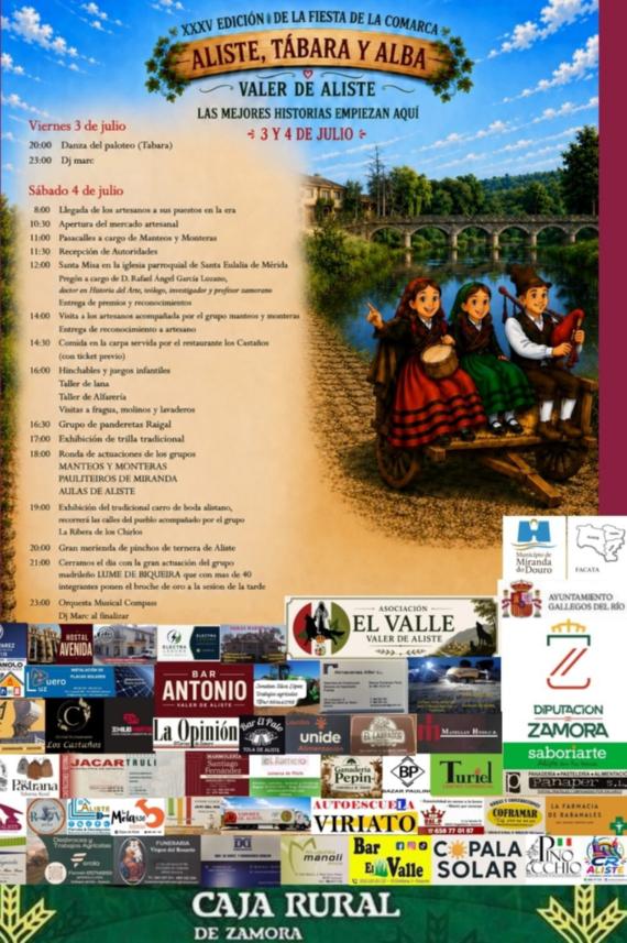 Cartel del XXXV Día de la Comarca Tábara, Alba y Aliste