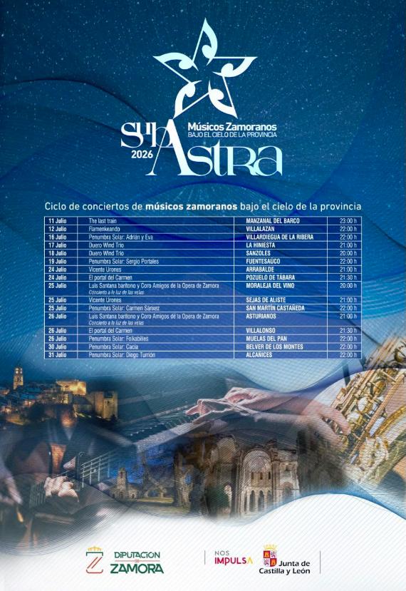 Cartel de SUB ASTRA, Músicos Zamoranos bajo el cielo de la provincia.