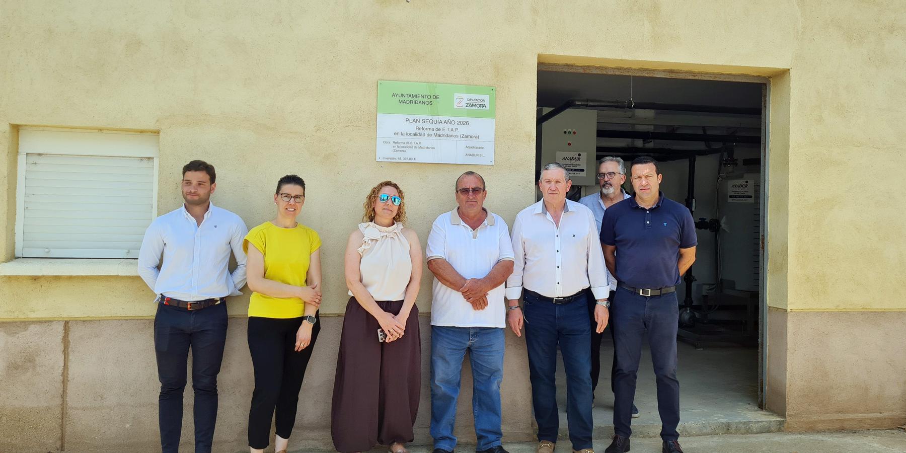 Visita a la Estación de Tratamiento de Agua Potable de Madridanos tras la finalización de las obras