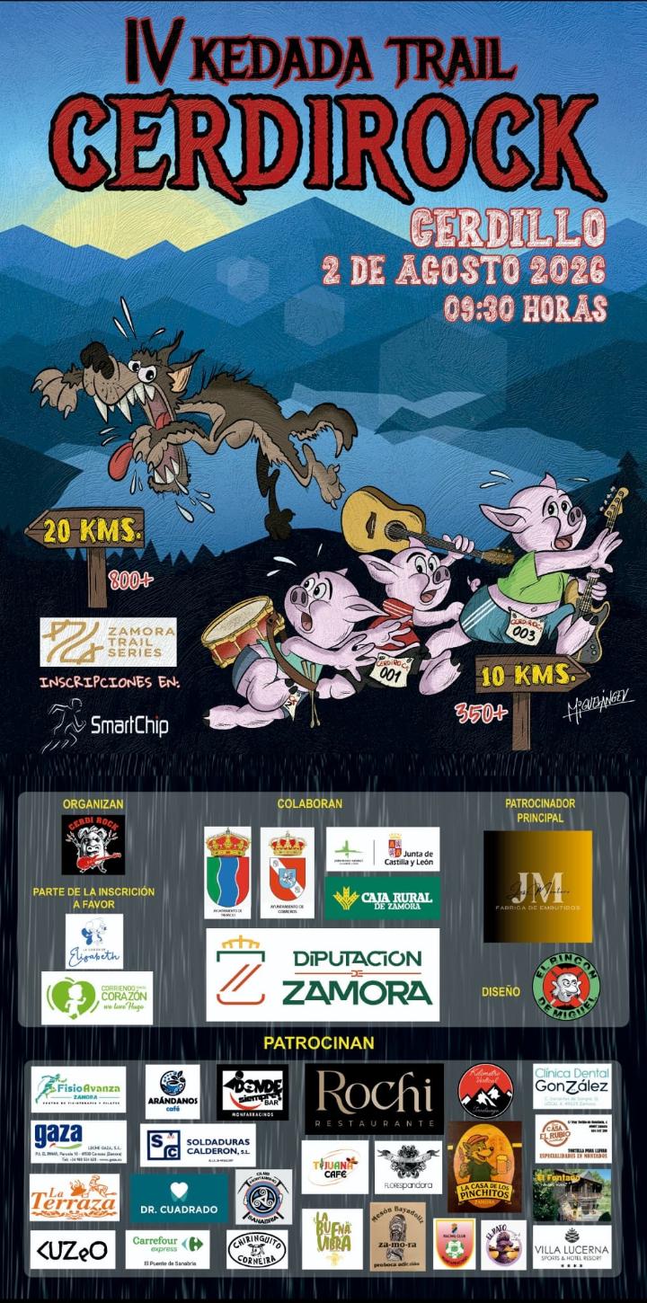 Cartel de la IV Kedada Trail Cerdirock