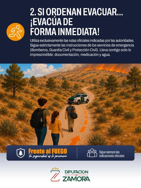 2. Si te ordenan evacuar... evacúa de forma inmediata