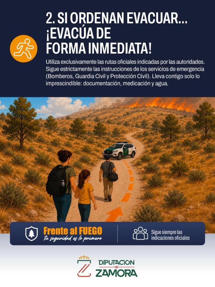 2. Si te ordenan evacuar... evacúa de forma inmediata