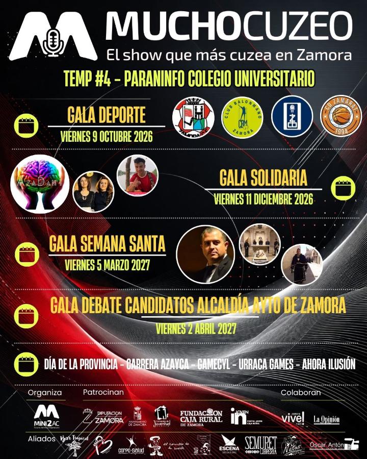 Cartel de actividades - Temp #4 del show que más cuzea