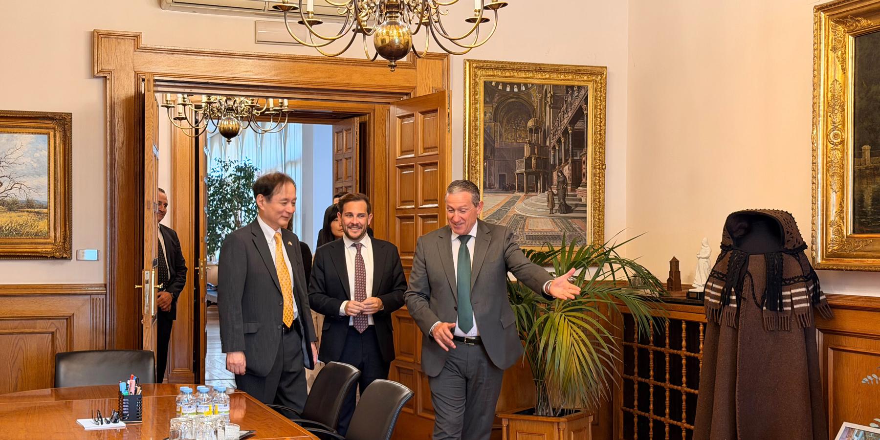 Recepción del embajador de Japón en España, Hiroshi Yamauchi.