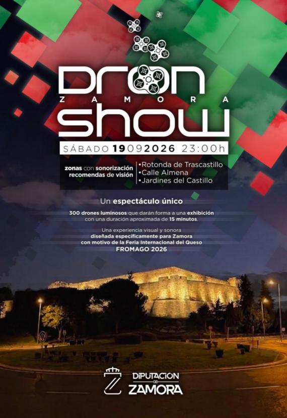 Cartel del espectáculo de drones