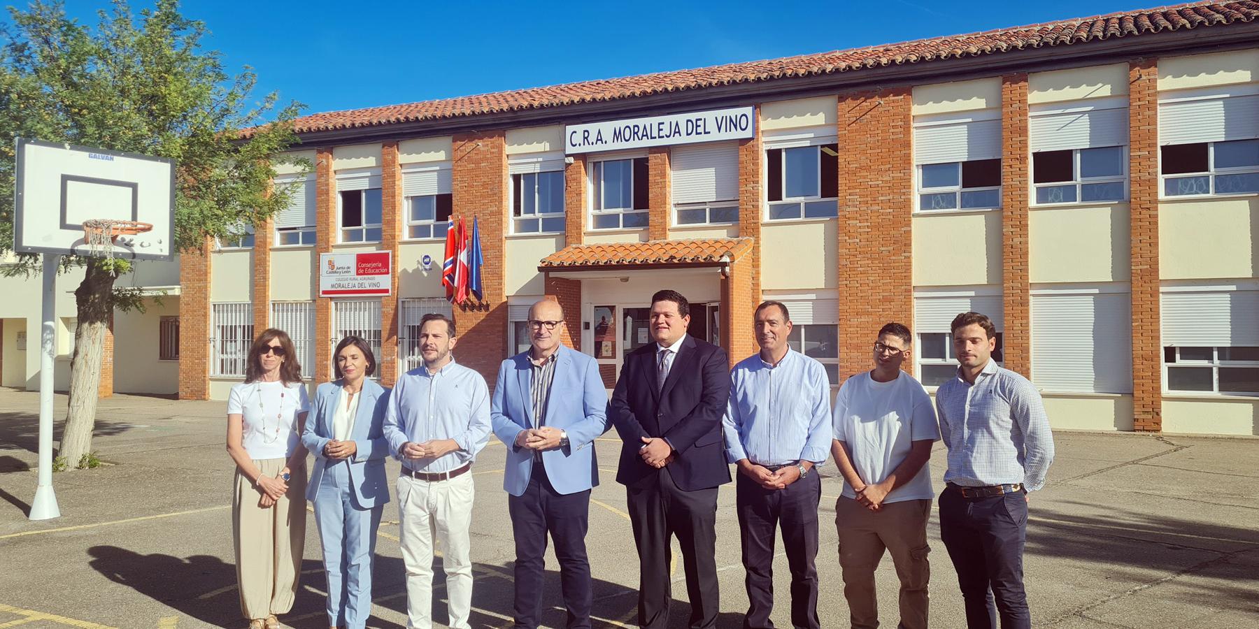 Visita a las obras ejecutadas en el Colegio Rural Agrupado (CRA) de Moraleja del Vino
