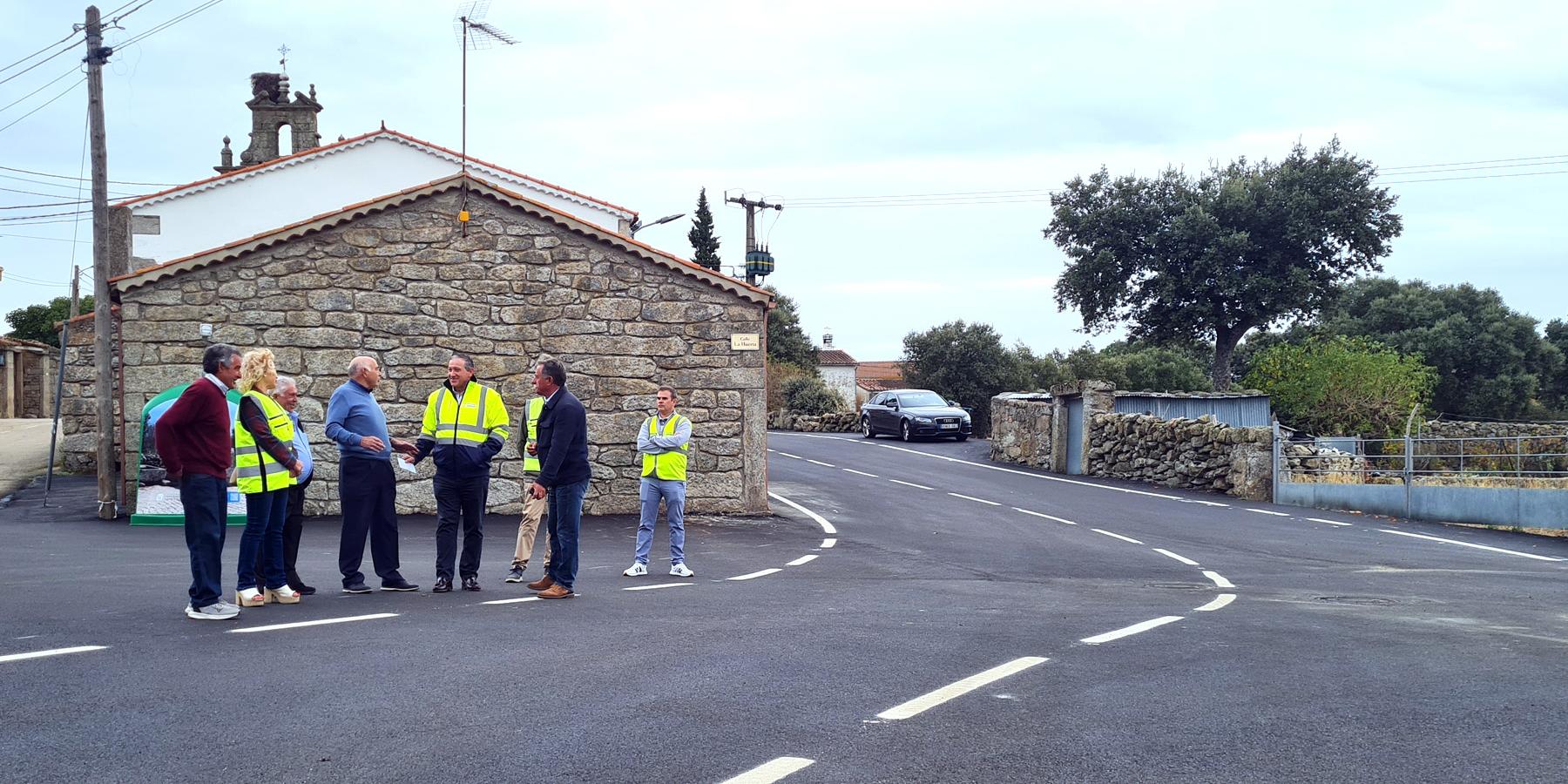 Visita a las obras de acondicionamiento y refuerzo del firme de las carreteras ZA-P-2224 y ZA-L-2222