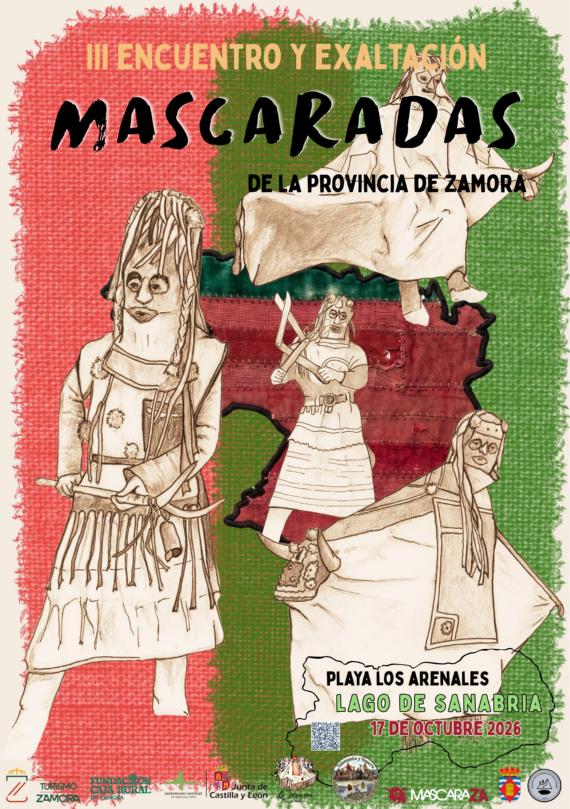 16 mascaradas de diferentes localidades en un gran desfile por el entorno del Lago de Sanabria