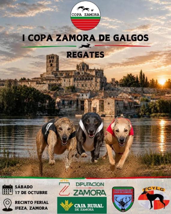 Cartel de la I Copa Zamora de Galgos (regates)