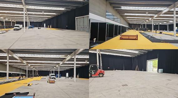 Los trabajos renovarán el pavimento con un revestimiento de resina similar al instalado recientemente en el Pabellón de Cristal